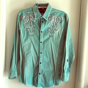 Signature Roar Men aqua shirt